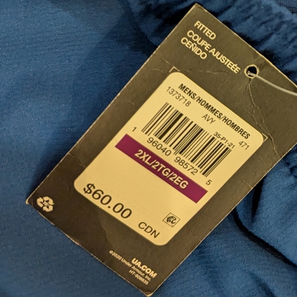 NWT Under armour Men's blue lightweight athletic Shorts Size XXL - Picture 10 of 16